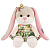 Мягкая игрушка Зайка Лин в летнем платье с цветами 20 см Jack&Lin JL-04202309-20